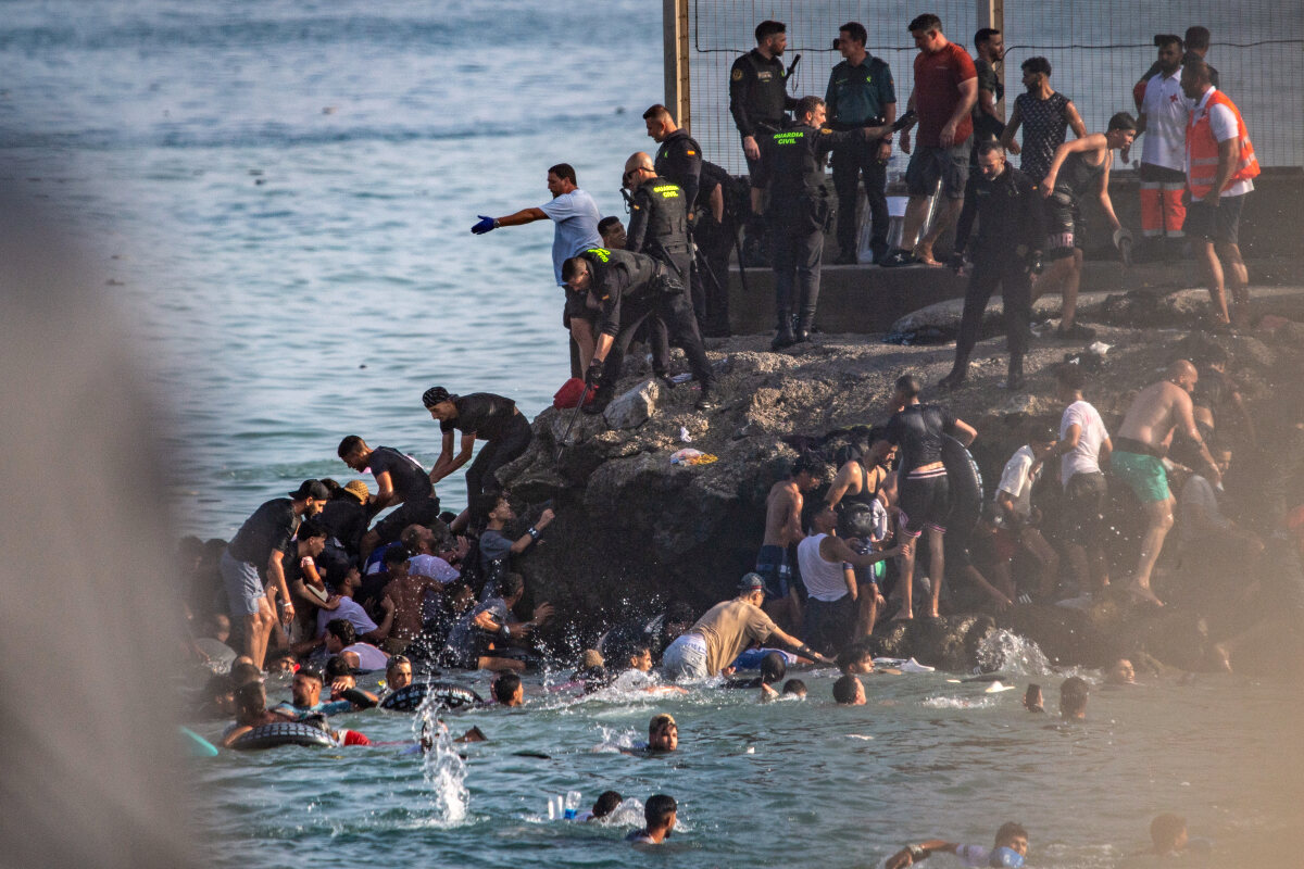 migranti španielsko Ceuta