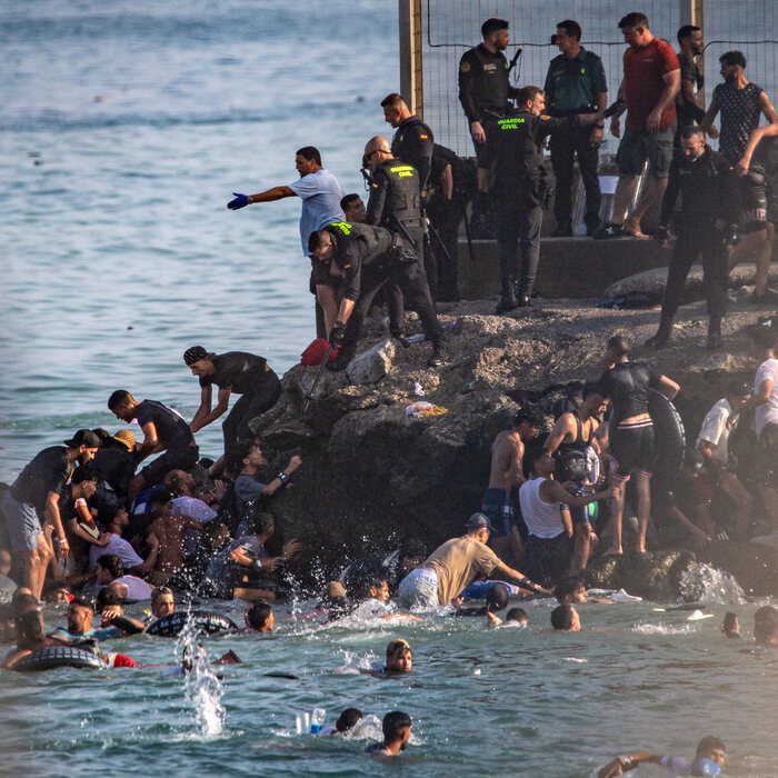migranti španielsko Ceuta