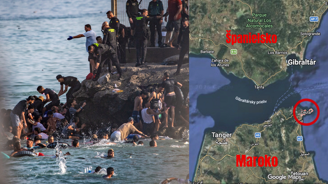 mapa Ceuta migranti