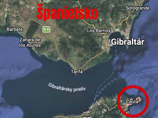 mapa Ceuta migranti