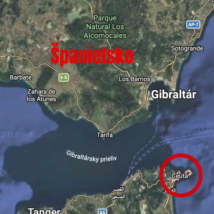 mapa Ceuta migranti