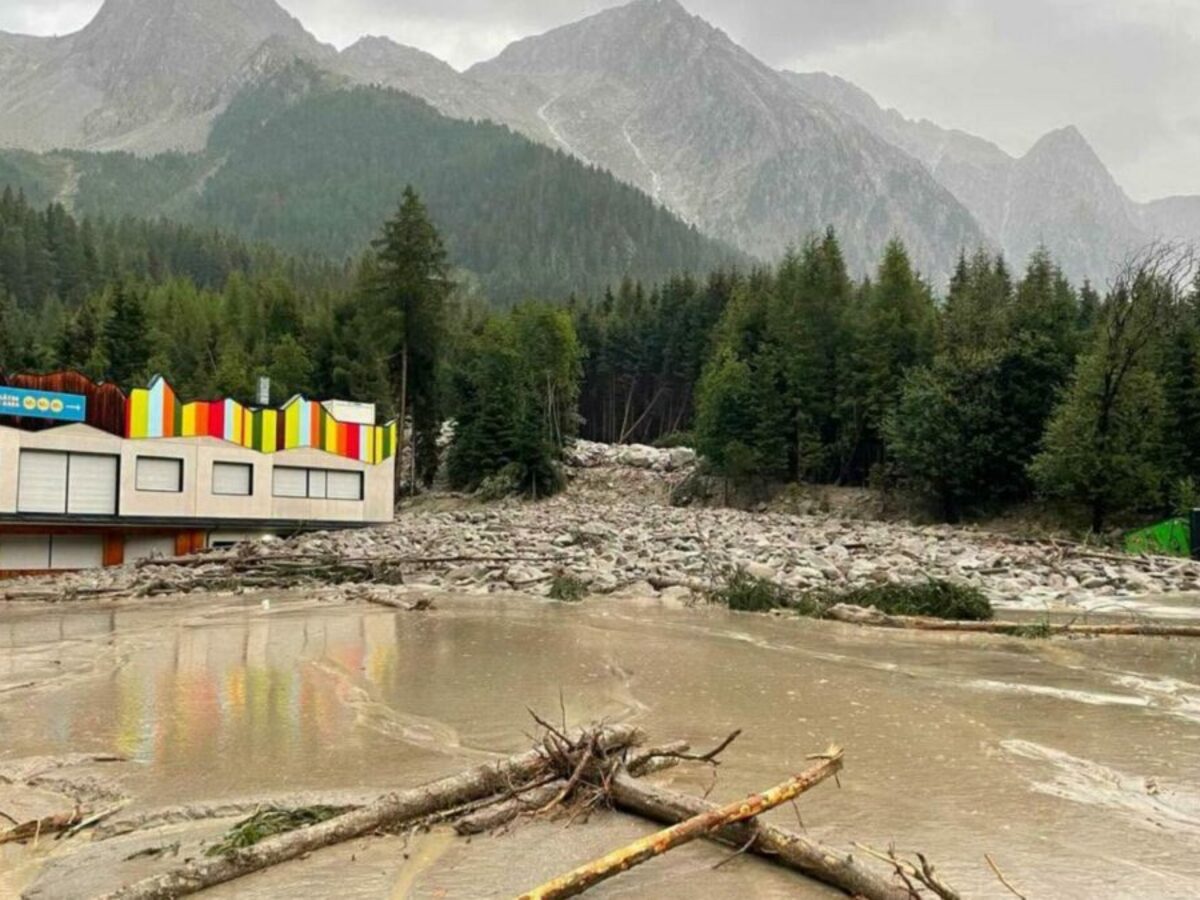 Anterselva areál škody biatlon