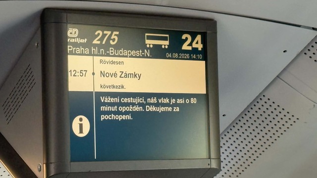 vlak meškanie