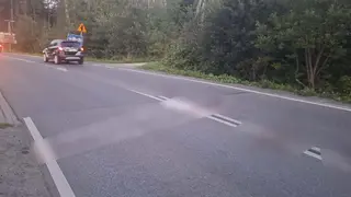 medveď nehoda Poľsko