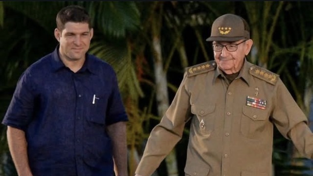 Raúl Castro s vnukom