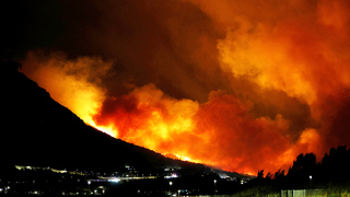 požiar Chorvátsko Omiš