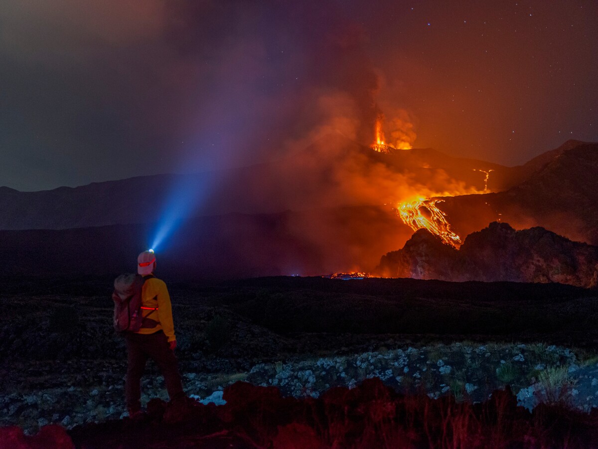 Etna Catánia Taliansko sopka
