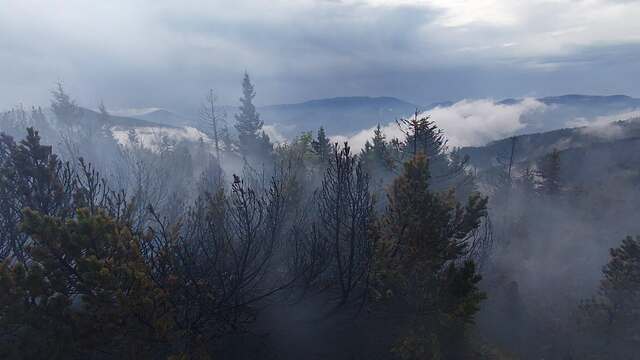 požiar Veľká fatra