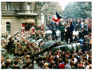 okupácia česko-slovensko protesty protest
