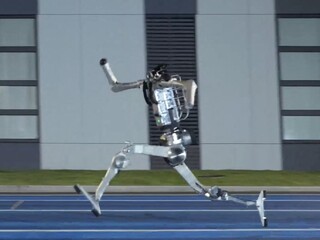 Robot superman Usain Bolt