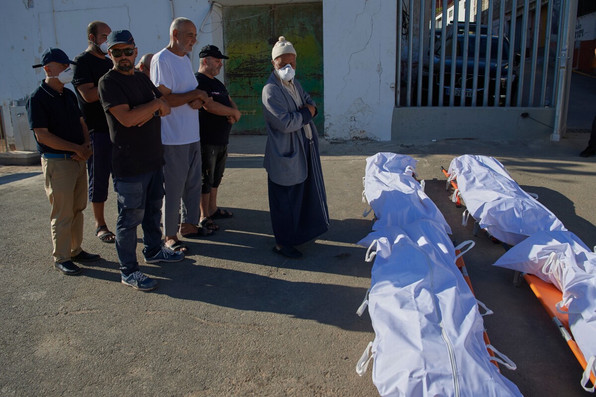 Ceuta pochovavanie migrantov