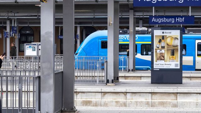 Augsburg vlak železničná stanica Nemecko