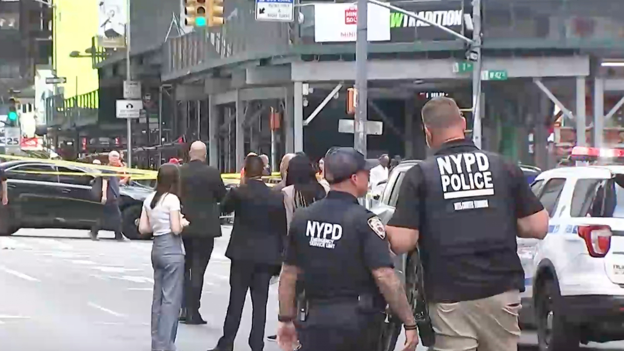 Times Square New York polícia policajt policajti NYPD 