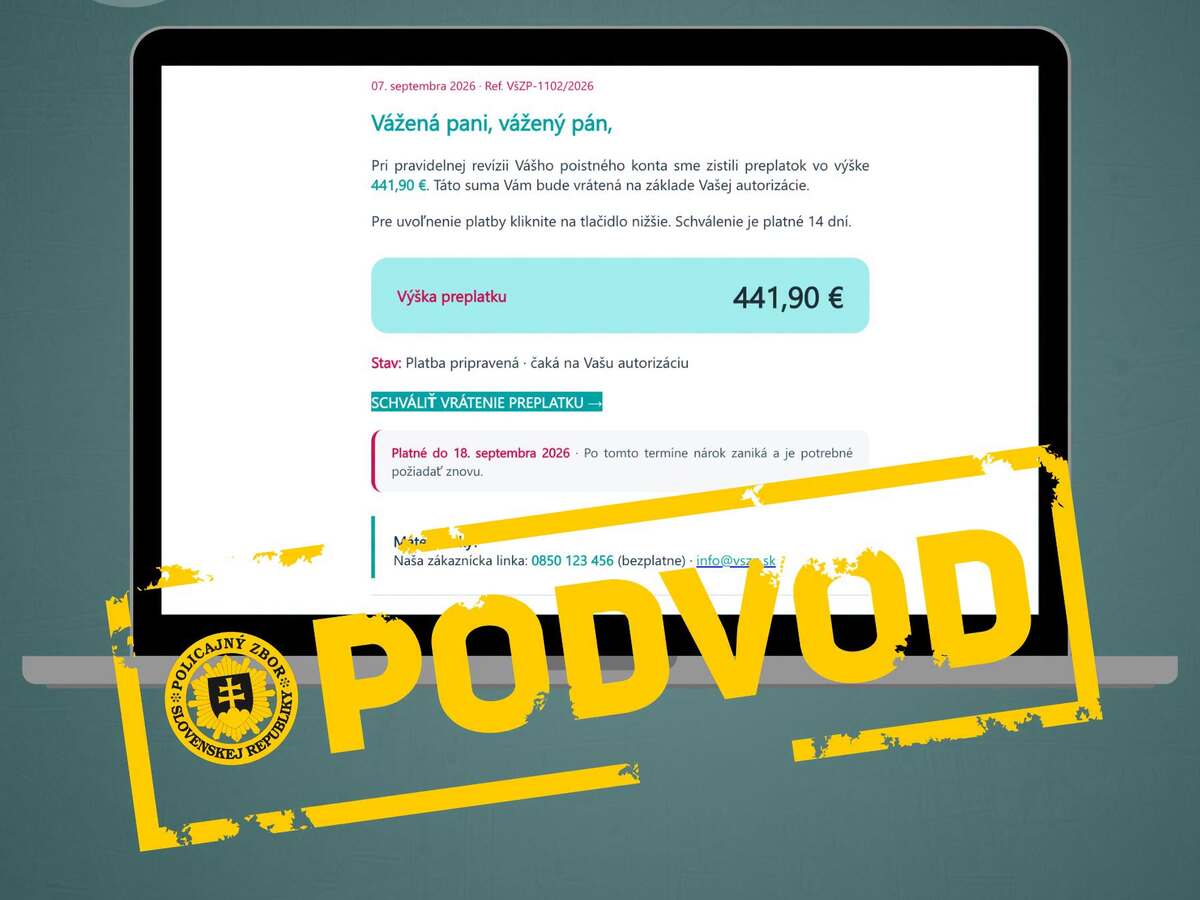 podvod polícia falošný email