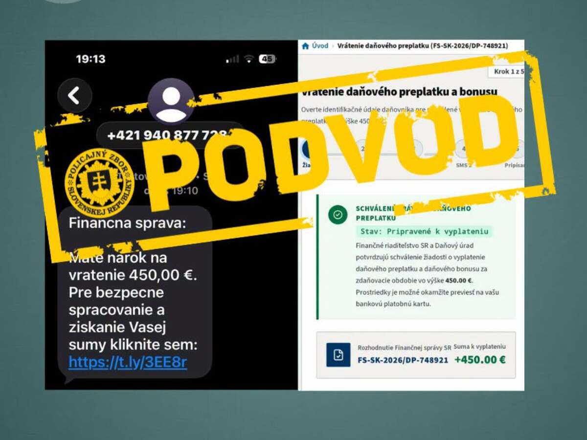 podvod polícia daňové preplatky