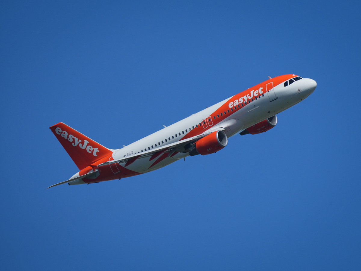 easyjet lietadlo let
