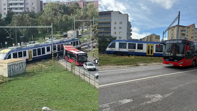 nehoda vlak autuobus Bratislava