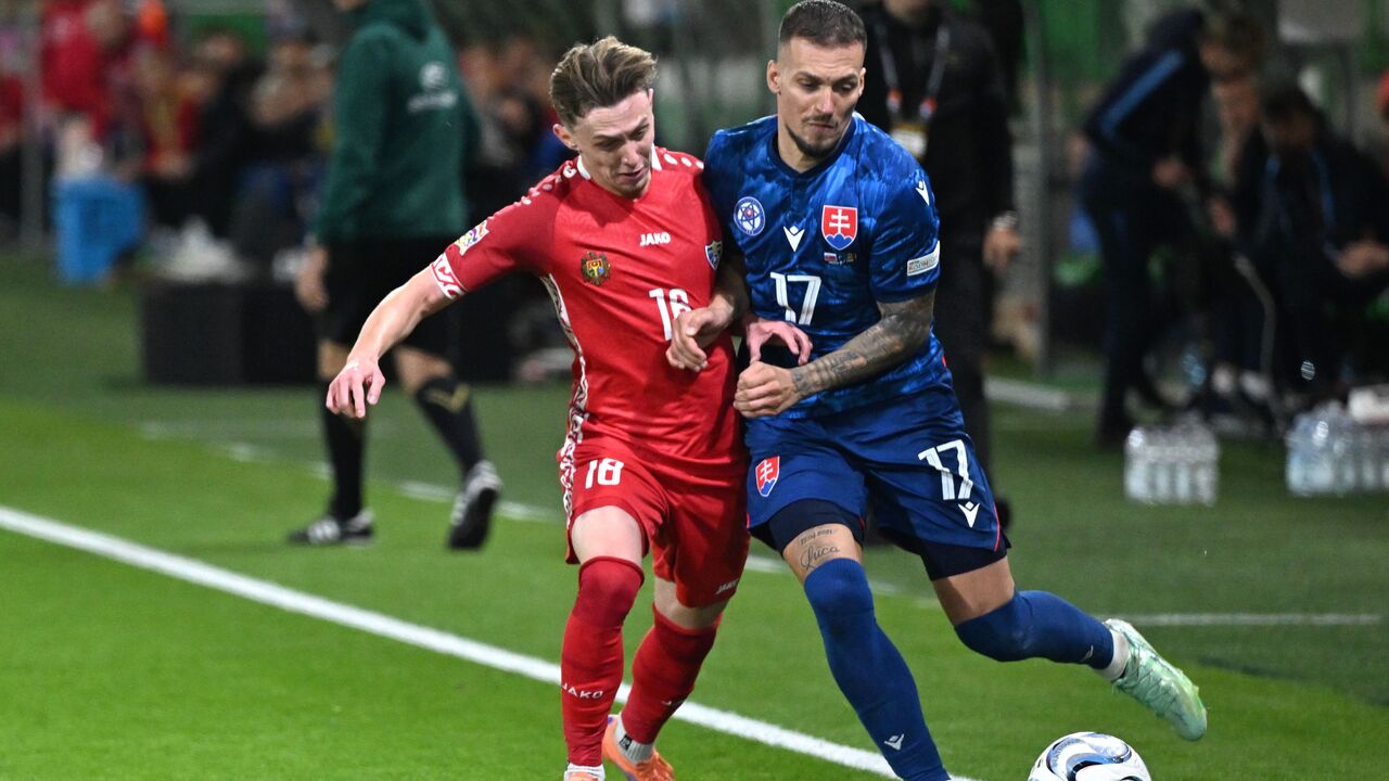 Moldavsko Slovensko futbal