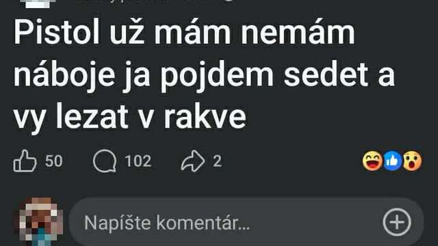 príspevok vyhrážanie sa 