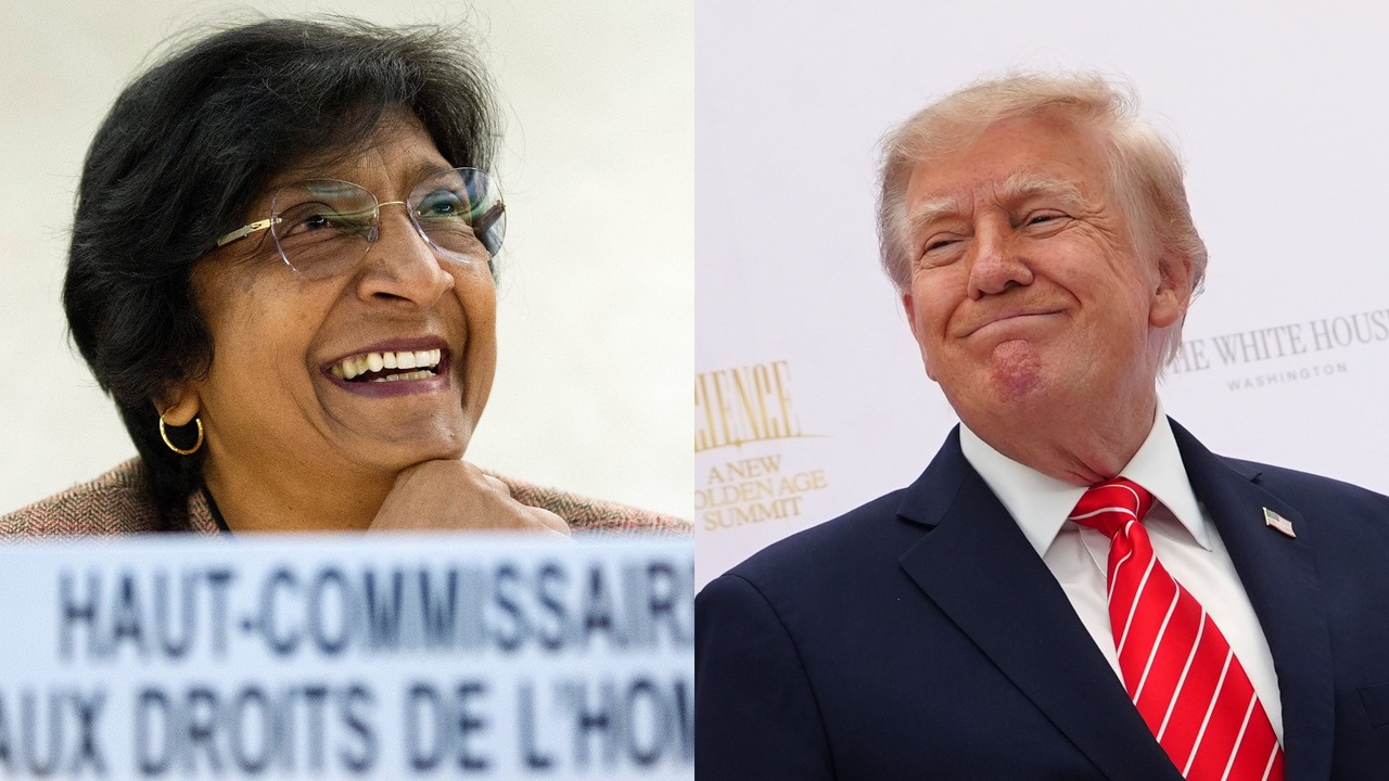 Navi Pillayová a Donald Trump