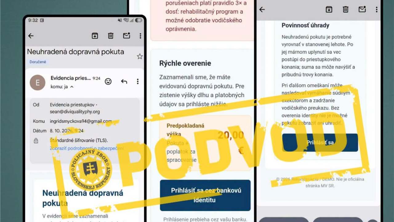 polícia podvod