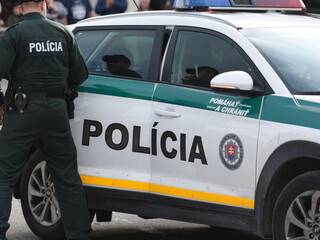 polícia policajt auto