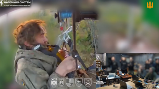 záchrana ukrajinského vojaka dronom