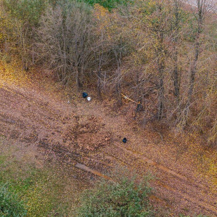 miesto havárie dron