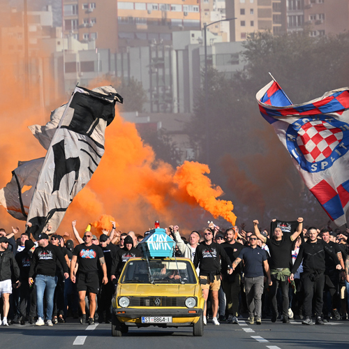 chorvatsko futbal pochod