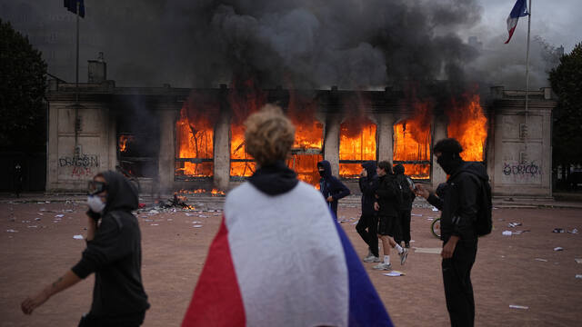 Lyon Francúzsko protesty