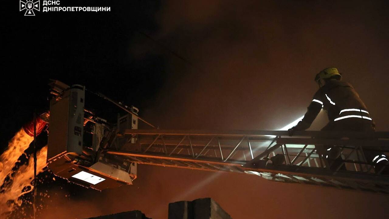 Ukrajina požiar hasič 