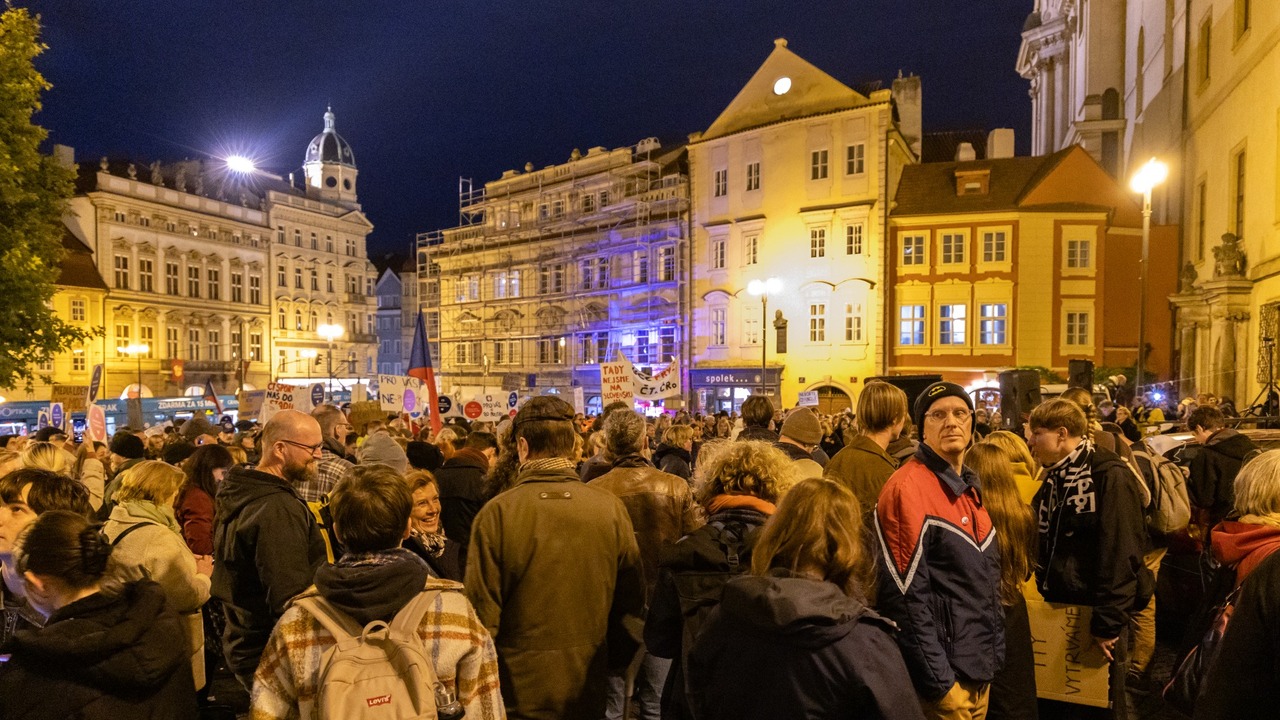 protest praha