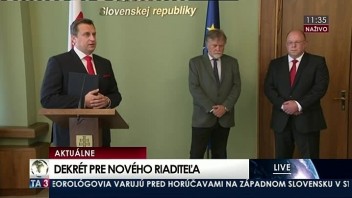 TB A. Danko odovzdal dekrét novému generálnemu riaditeľovi RTVS  J. Rezníkovi