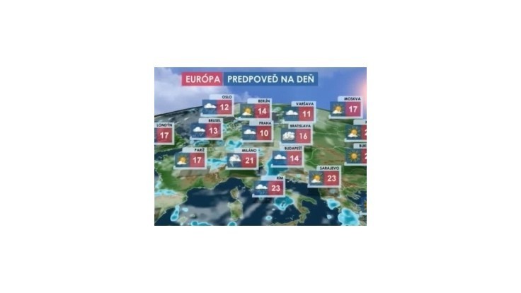 POČASIE: Predpoveď na dnes