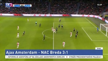 Ajax si po zápase s Bredou obsadil druhú priečku v tabuľke
