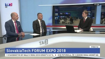 ŠTÚDIO TA3: J. Miškov a M. Lelovský o SlovakiaTech Forum – Expo 2018