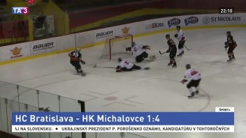 HC Bratislava sa doma nedarilo, zdolali ho vedúce Michalovce