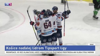 Košice naďalej vedú Tipsport ligu, Banská Bystrica zaostáva o bod