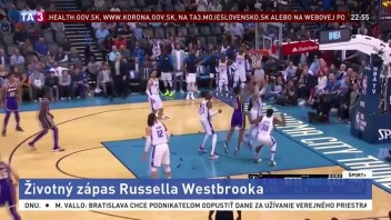 NBA: Oklahoma vs. Laker. Pozrite si najlepšie Westbrookove akcie