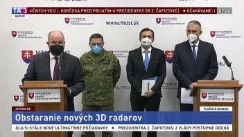 TB ministra obrany J. Naďa po obstaraní nových 3D radarov