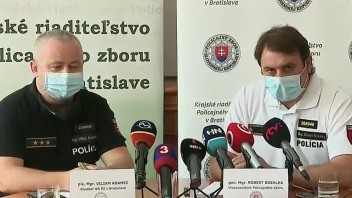TB polície o protestoch v okolí prezidentského paláca v Bratislave