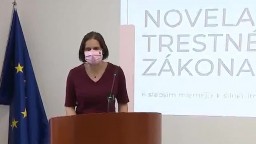 TB ministerky spravodlivosti M. Kolíkovej o novele trestného zákona