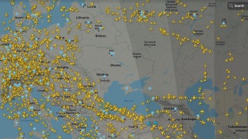 Nebo nad Ukrajinou je prázdne. Online radar ukázal obrovský vzdušný priestor bez lietadiel