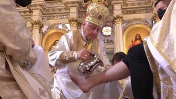 V Prešove sa zišlo viac ako dvesto gréckokatolíckych kňazov, arcibiskup niektorým z nich umyl nohy