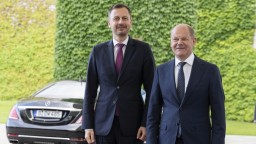 Nemecký kancelár Scholz prijal v Berlíne slovenského premiéra Hegera