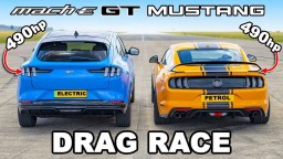 Porazí elektrický Mustang Mach-E GT model poháňaný motorom V8?