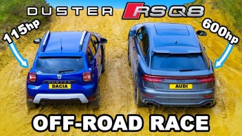 Dokáže Dacia Duster poraziť v šprinte Audi RSQ8? Odpoveď nie je taká ľahká, ako sa môže zdať