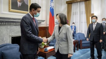 Taiwan posilňuje vojenské väzby s USA, povedala prezidentka Cchaj