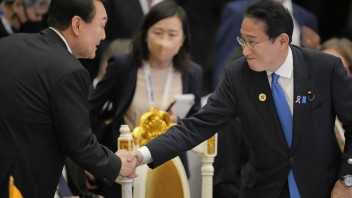 Juhokórejský prezident pricestoval do Japonska, stretol sa s tamojším premiérom Kišidom