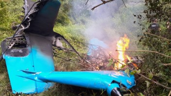 Na severe Slovenska pri Dolnom Hričove spadlo malé lietadlo